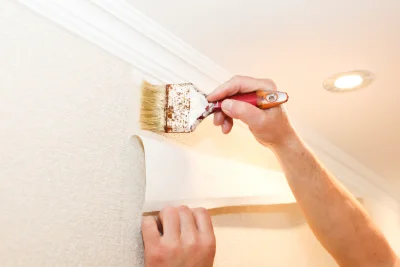 Pose de papier peint à Renay — revêtements muraux et toiles de verre